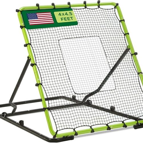Baseball Rebounder Net Bounce Back Net Fielding Trainer for Baseball and Softball